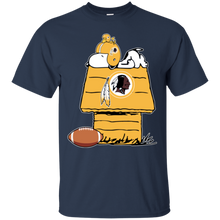 Load image into Gallery viewer, Washington Redskins Snoopy And Woodstock Waiting For Football Season T - Shirt For Men