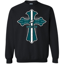 Load image into Gallery viewer, Cross Shirt For Jesus And Philadelphia Eagles Fans Sweatshirt