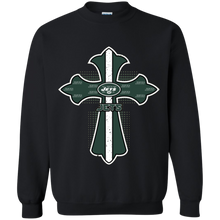 Load image into Gallery viewer, Cross Shirt For Jesus And New York Jets Fans Sweatshirt