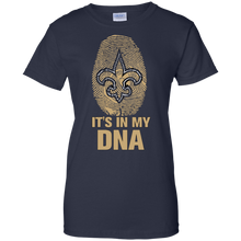 Load image into Gallery viewer, Saints Football It Is In My Dna T-Shirt For Women