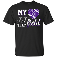 Load image into Gallery viewer, Northwestern Wildcats Football My Heart is on that Field T - Shirt For Men