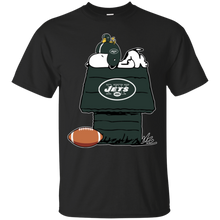 Load image into Gallery viewer, New York Jets Snoopy And Woodstock Waiting For Football Season T - Shirt For Men