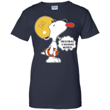 Load image into Gallery viewer, This Is For All U Michigan Wolverines Haters Snoopy T-Shirt For Women