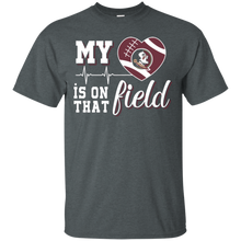 Load image into Gallery viewer, Florida State Seminoles Football My Heart is on that Field T - Shirt For Men