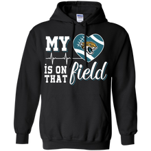 Load image into Gallery viewer, Jacksonville Jaguars Football My Heart is on that Field Hoodie Shirt