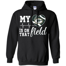 Load image into Gallery viewer, Green Bay Packers Football My Heart is on that Field Hoodie Shirt