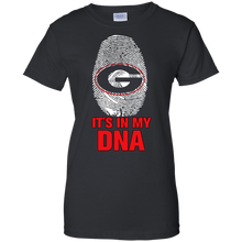 Load image into Gallery viewer, Georgia Bulldogs Football It Is In My Dna T-Shirt For Women