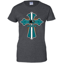 Load image into Gallery viewer, Cross Shirt For Jesus And San Jose Sharks Fans T-Shirt For Women