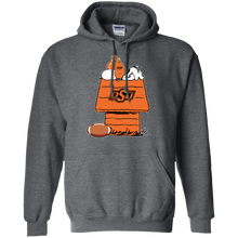 Load image into Gallery viewer, Oklahoma State Cowboys Snoopy And Woodstock Waiting For Football Season Hoodie Shirt