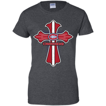 Load image into Gallery viewer, Cross Shirt For Jesus And Montreal Canadiens Fans T-Shirt For Women