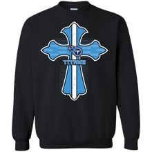 Load image into Gallery viewer, Cross Shirt For Jesus And Tennessee Titans Fans Sweatshirt