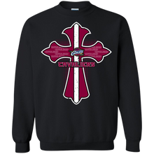 Load image into Gallery viewer, Cross Shirt For Jesus And Cleveland Cavaliers Fans Sweatshirt
