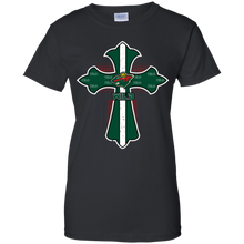 Load image into Gallery viewer, Cross Shirt For Jesus And Minnesota Wild Fans T-Shirt For Women