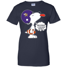 Load image into Gallery viewer, This Is For All U Minnesota Vikings Haters Snoopy T-Shirt For Women