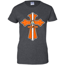 Load image into Gallery viewer, Cross Shirt For Jesus And Miami Marlins Fans T-Shirt For Women