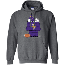 Load image into Gallery viewer, Minnesota Vikings Snoopy And Woodstock Waiting For Football Season Hoodie Shirt