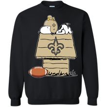 Load image into Gallery viewer, New Orleans Saints Snoopy And Woodstock Waiting For Football Season Sweatshirt