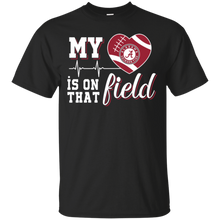 Load image into Gallery viewer, Alabama Crimson Football My Heart is on that Field T - Shirt For Men