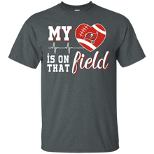 Load image into Gallery viewer, Tampa Bay Buccaneers Football My Heart is on that Field T - Shirt For Men