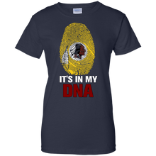 Load image into Gallery viewer, Redskins Football It Is In My Dna T-Shirt For Women