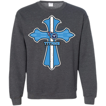 Load image into Gallery viewer, Cross Shirt For Jesus And Tennessee Titans Fans Sweatshirt