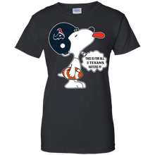 Load image into Gallery viewer, This Is For All U Houston Texans Haters Snoopy T-Shirt For Women