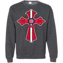 Load image into Gallery viewer, Cross Shirt For Jesus And Chicago Cubs Fans Sweatshirt
