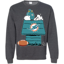 Load image into Gallery viewer, Miami Dolphins Snoopy And Woodstock Waiting For Football Season Sweatshirt