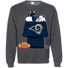 Load image into Gallery viewer, Los Angeles Rams Snoopy And Woodstock Waiting For Football Season Sweatshirt