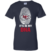 Load image into Gallery viewer, Chiefs Football It Is In My Dna T-Shirt For Women