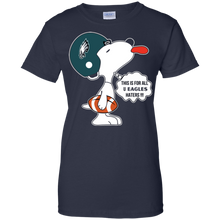 Load image into Gallery viewer, This Is For All U Philadelphia Eagles Haters Snoopy T-Shirt For Women