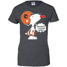 Load image into Gallery viewer, This Is For All U Auburn Tigers Haters Snoopy T-Shirt For Women