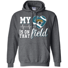 Load image into Gallery viewer, Jacksonville Jaguars Football My Heart is on that Field Hoodie Shirt