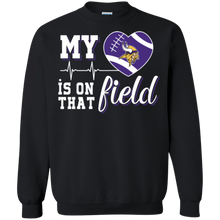 Load image into Gallery viewer, Minnesota Vikings Football My Heart is on that Field Sweatshirt
