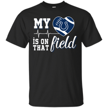 Load image into Gallery viewer, Indianapolis Colts Football My Heart is on that Field T - Shirt For Men