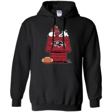 Load image into Gallery viewer, Baltimore Ravens Snoopy And Woodstock Waiting For Football Season Hoodie Shirt