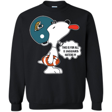 Load image into Gallery viewer, This Is For All U Jacksonville Jaguars Haters Snoopy Sweatshirt