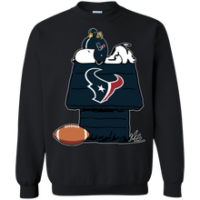 Load image into Gallery viewer, Houston Texans Snoopy And Woodstock Waiting For Football Season Sweatshirt