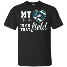 Load image into Gallery viewer, Philadelphia Eagles Football My Heart is on that Field T - Shirt For Men