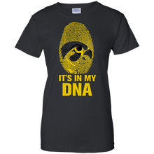 Load image into Gallery viewer, Iowa Hawkeyes Football It Is In My Dna T-Shirt For Women