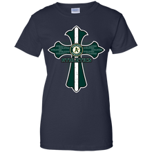 Load image into Gallery viewer, Cross Shirt For Jesus And Oakland Athletics Fans T-Shirt For Women