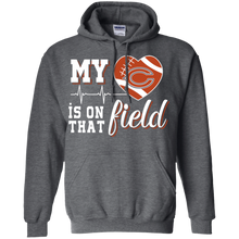 Load image into Gallery viewer, Chicago Bears Football My Heart is on that Field Hoodie Shirt