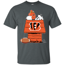 Load image into Gallery viewer, Cincinnati Bengals Snoopy And Woodstock Waiting For Football Season T - Shirt For Men