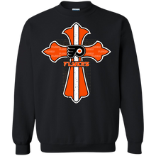 Load image into Gallery viewer, Cross Shirt For Jesus And Philadelphia Flyers Fans Sweatshirt