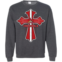 Load image into Gallery viewer, Cross Shirt For Jesus And St. Louis Cardinals Fans Sweatshirt