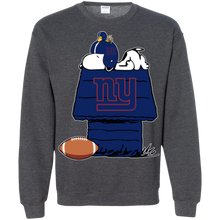 Load image into Gallery viewer, New York Giants Snoopy And Woodstock Waiting For Football Season Sweatshirt