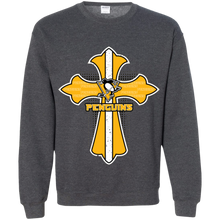 Load image into Gallery viewer, Cross Shirt For Jesus And Pittsburgh Penguins Fans Sweatshirt