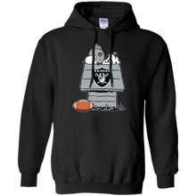 Load image into Gallery viewer, Oakland Raiders Snoopy And Woodstock Waiting For Football Season Hoodie Shirt