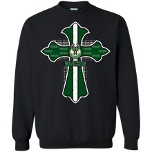 Load image into Gallery viewer, Cross Shirt For Jesus And Milwaukee Bucks Fans Sweatshirt