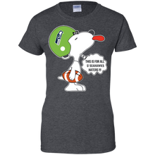 Load image into Gallery viewer, This Is For All U Seattle Seahawks Haters Snoopy T-Shirt For Women